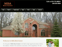 Tablet Screenshot of mba-res.com